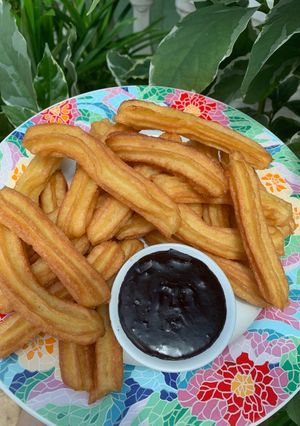 Foto resep Churros dengan saus coklat