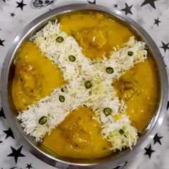 A picture of Kadhi Chawal.