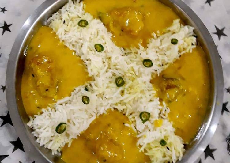 Recipe of Super Quick Homemade Kadhi Chawal