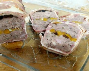 Update, Prepare Recipe Beef veal Bacon terrine Practical Delicious