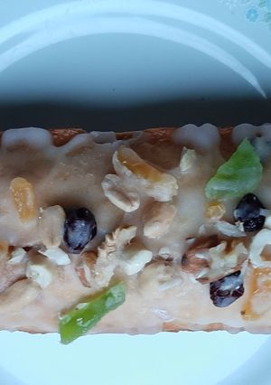 Una foto de Budín con frutos secos