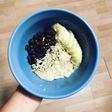 Avena de choco-banana vegana