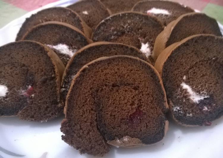 Bolu Gulung Cokelat