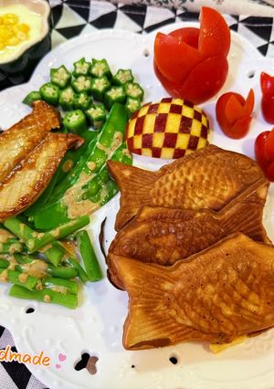 小學生早餐~鯛魚燒 的食譜成品照片