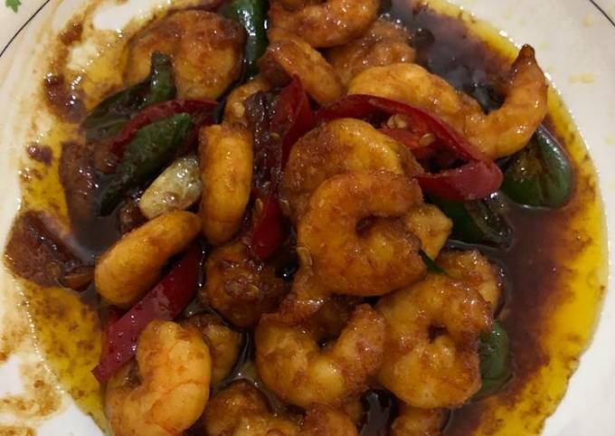 Udang goreng mentega simple tapi wangi