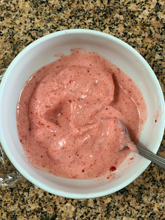 Una foto de Helado de frutas sin azúcar añadida