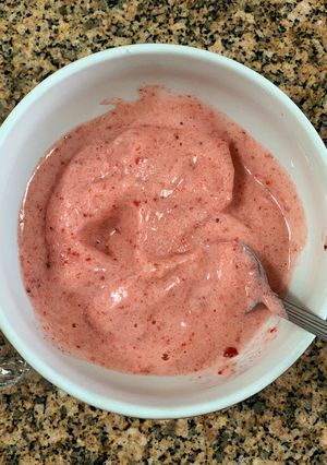 Una foto de Helado de frutas sin azúcar añadida