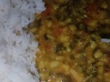 Cholai bhaji dal