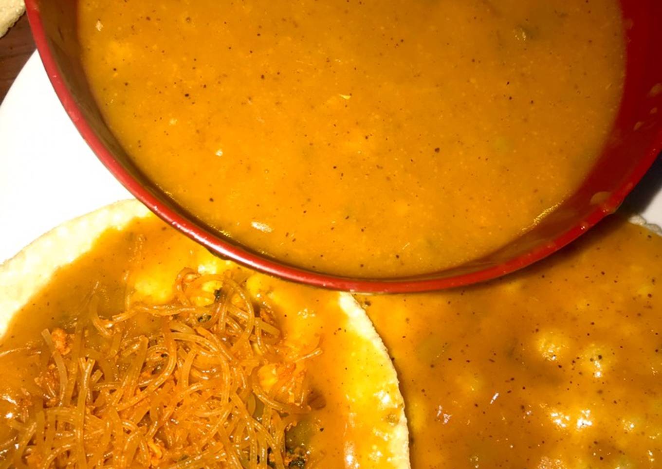 Kerupuk kuah sate padang