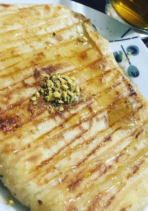 صورة لوصفة فطير بالقشطه والعسل