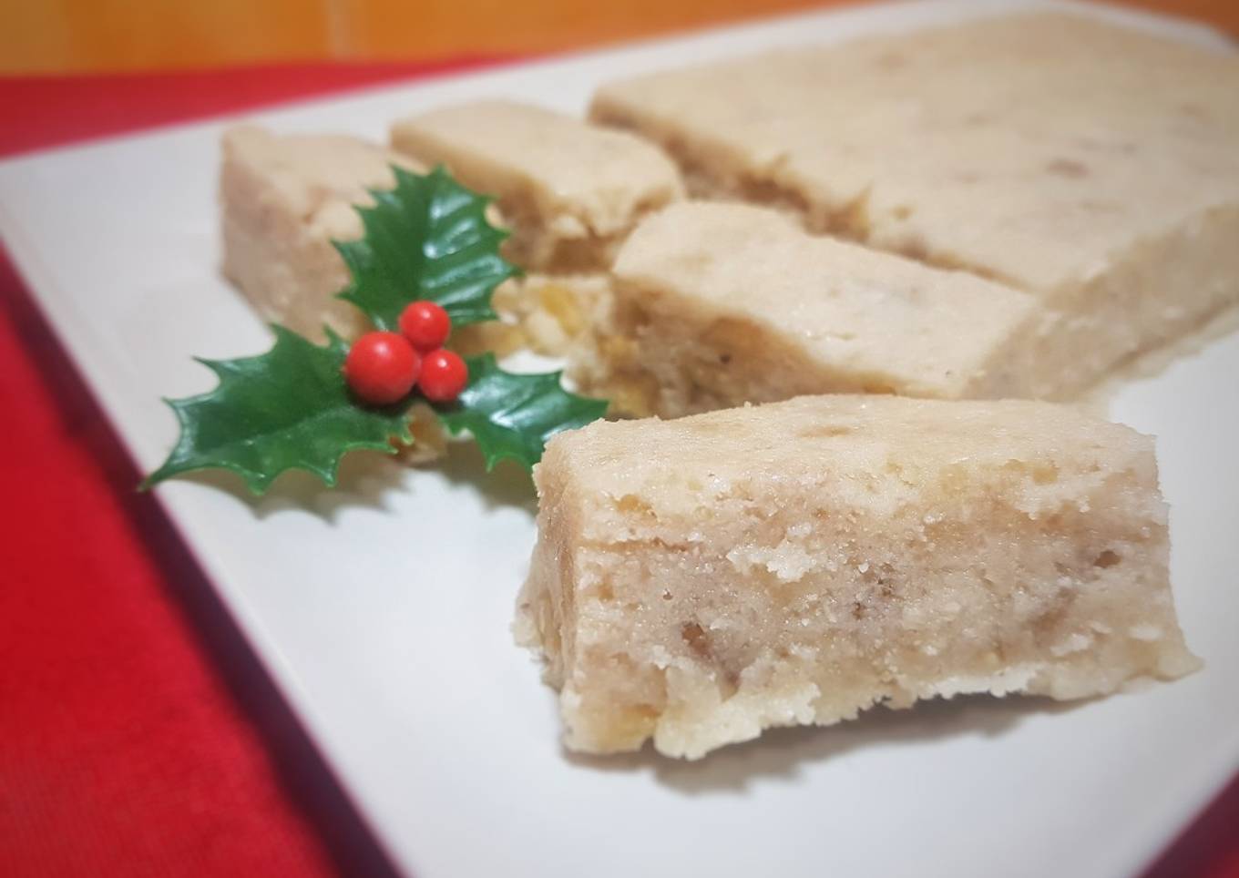 Turrón de nata y nueces saludable