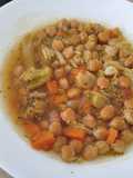 Garbanzos con brócoli