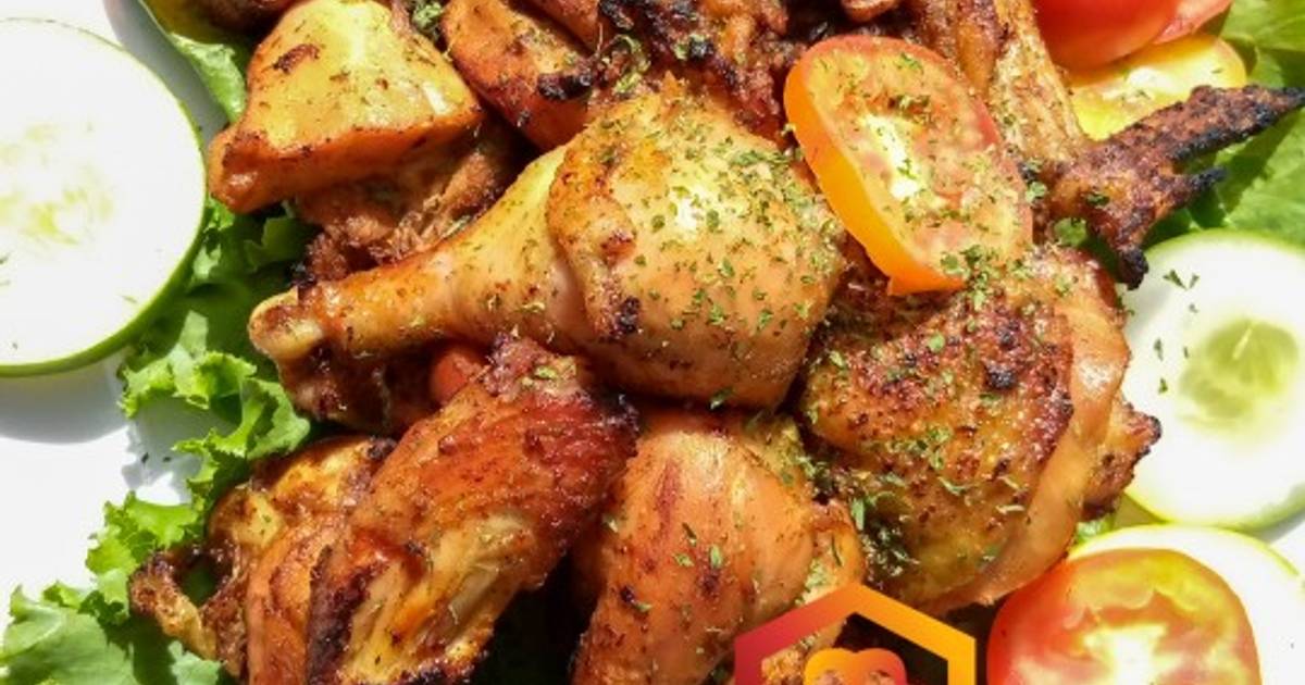 Grill chicken parts girki daga Meenat Kitchen Cookpad