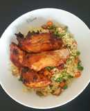 Cơm chiên gà nướng xá xíu