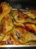 Piernas de pollo doradas