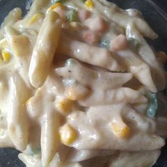 White sauce pasta A picture of White sauce pasta.