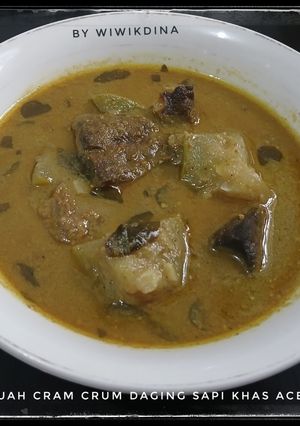 Foto resep Kuah Cram Crum Daging Sapi Khas Aceh