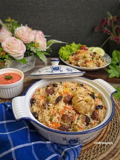 Foto resep Russian Plov (Rice Pilaf) with Shatta/Dakoos