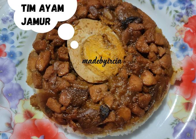 Nasi Tim Ayam Jamur (madebyircia)