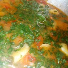 A picture of Spring onion potatoes #vegetablecontest.