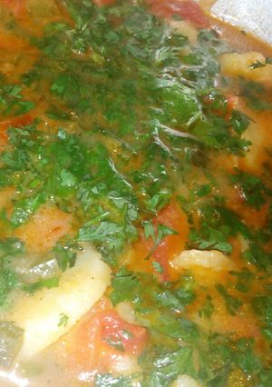 A picture of Spring onion potatoes #vegetablecontest.