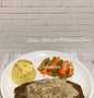 Langkah Mudah untuk Membikin Resep Sirloin Steak with Mushroom Sauce and Creamy Mashed Potato yang Bisa Manjain Lidah Anti Ribet, Mantap
