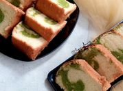 Gambar marble matcha cake