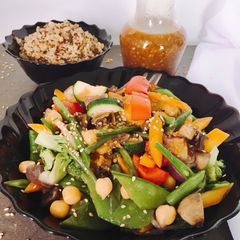 A picture of Stir Fried Vegetables with Orange Sauce#Seasonal Ingredients.