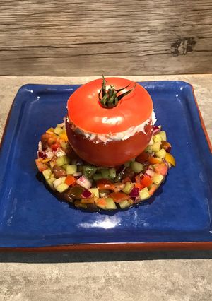 Une photo de Tomates farcies au chèvre frais