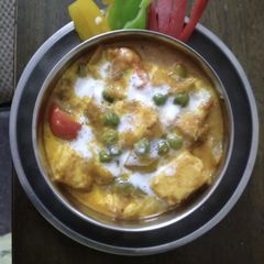 A picture of Capsicum Matar Panner Sabji.