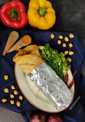 A picture of Kathi roll.