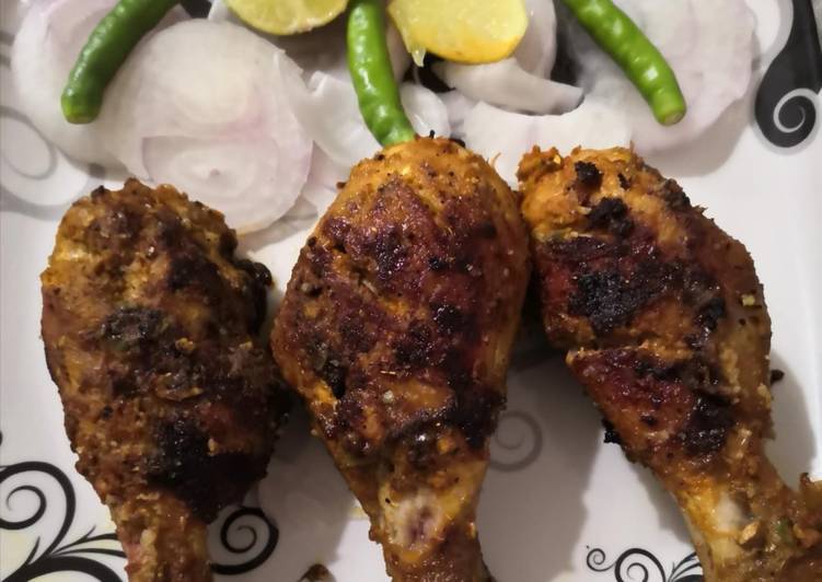 Simple Way to Make Perfect Roasted garlic masala chicken drumstick