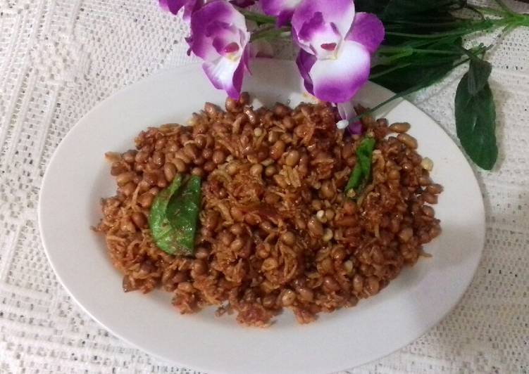 Langkah memasak Sambal goreng kacang teri renyah enak