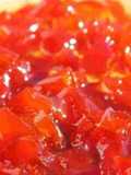 Pimientos de colores en almíbar