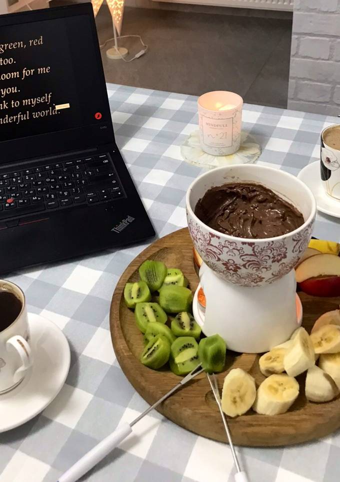 Шоколадне фондю🫕