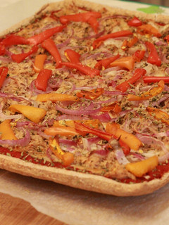 Una foto de Pizza de verdura