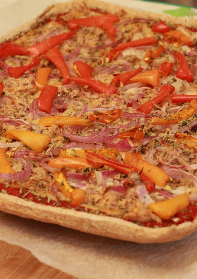 Una foto de Pizza de verdura