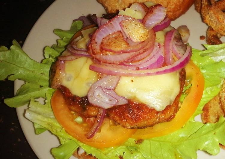 Recipe of Super Quick Homemade Chicken Burger