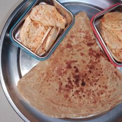 Triangle chilli parantha A picture of Triangle chilli parantha.