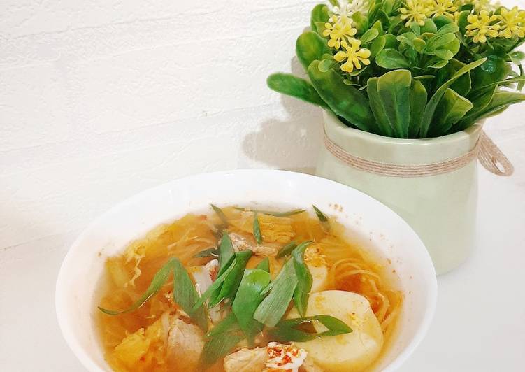Resep Sundubu Jjigae (Korean Spicy Soft Tofu Stew) Anti Gagal