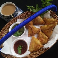 A picture of Homemade Samosa.