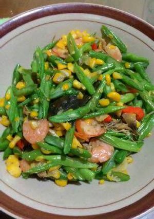 Foto resep Tumis Buncis Udang Jagung Manis