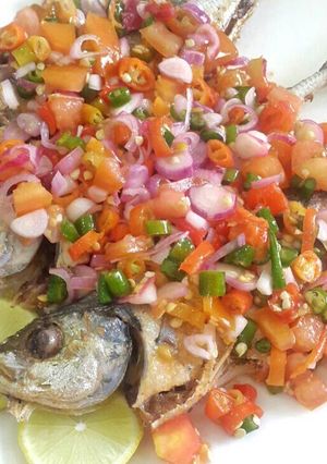 Foto resep Ikan goreng sambal dabu-dabu