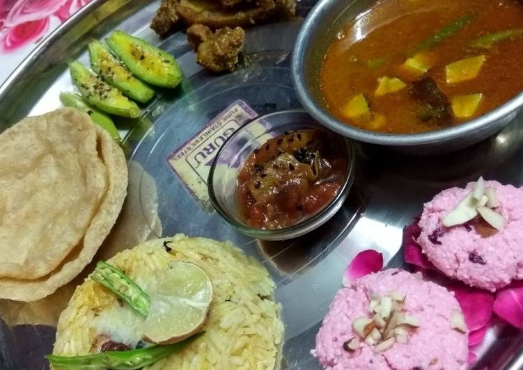 Recipe of Homemade Bengali Thali