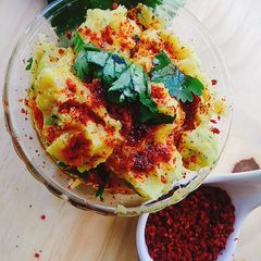 A picture of Masala khichu papti ka aata.