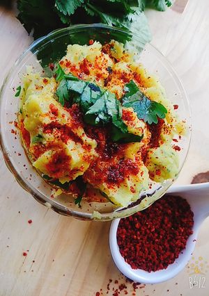 A picture of Masala khichu papti ka aata.