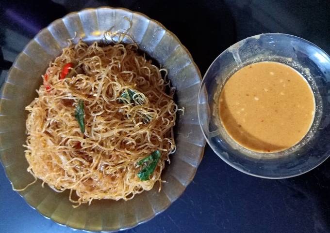 Wajib coba! Bagaimana cara buat Bihun Goreng vs Sambal Kacang dijamin menggugah selera