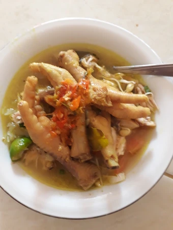 Cara Mudah Membuat Resep Soto ayam + ceker kuah kuning yang Lezat Sekali Anti Ribet, Bikin Ngiler