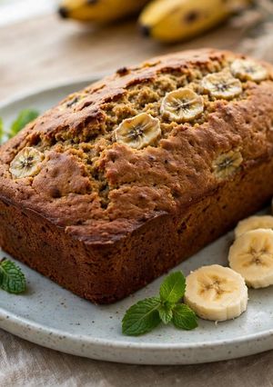 A picture of Moist Banana Walnut Cake - Dairy Free, No Refined Sugar.