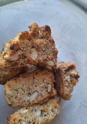 A picture of Keto biscotti (twice cooked).